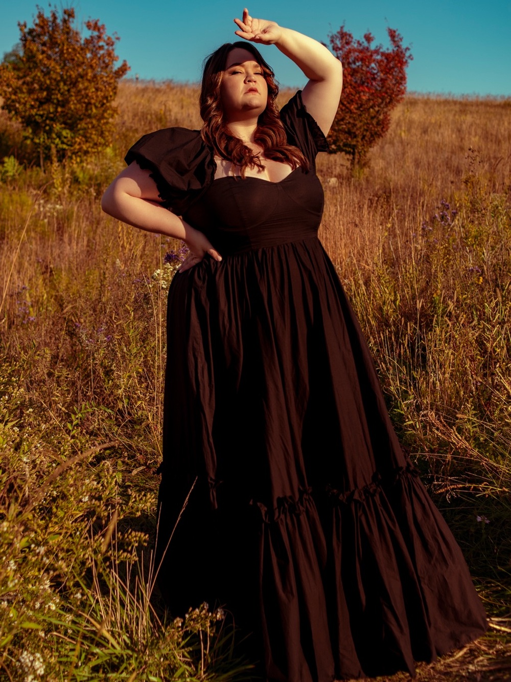 Selkie Caviar Ritz Gown in 3x EUC